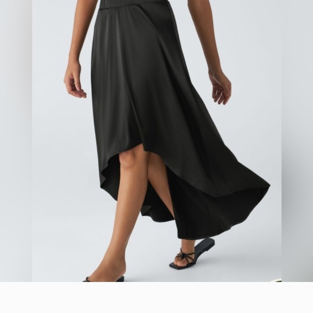 HALARA Black High-Low Women's Skirt
